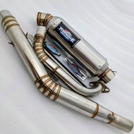 kenalpot YOSINGSAE original pipa leher knalpot racing satria fu karbu road race silincer silencer kn