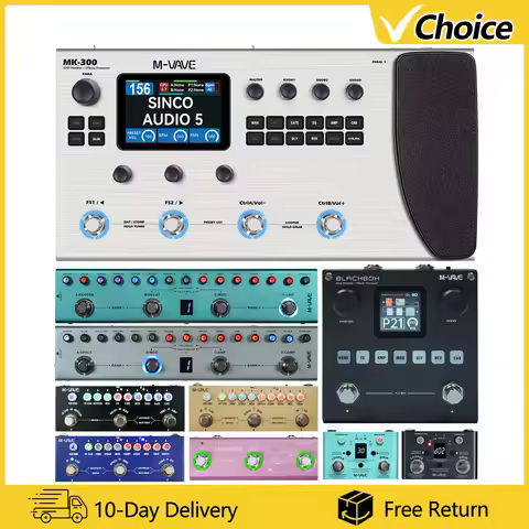 M-VAVE Multi Effects Pedal Guitar Pedal MK300/Blackbox/Tank-G/Tank-B/TANK-MINI/Cube Baby/LOST TEMPO 