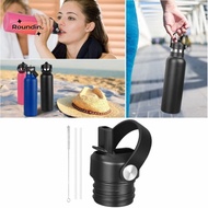 ROUNDIN Hydroflask Lid, with Straw Leak Proof Straw Lid, Quality with Handle Straw Brush Straw Cap f