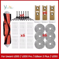 25PCS for  U200/U200 Pro/ 2 Plus/U250 Vacuum Cleaner Brush HEPA Filter Mop Cloth Dust Bag Replacemen