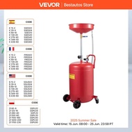 SucceBuy 20 Gallon Waste Oil Drain Tank Air Operated Drainer with Pressure Regulating Valve for Flui