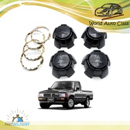 ฝาครอบล้อ+กิ๊บล็อค 4 ล้อ โตโยต้า สี ดำ LN40 Toyota 2,4 ประตู ปี ขนาด 9cmX5cm  มีบริการเก็บเงินปลายทา