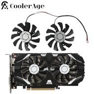 Video Card Fan For  MSI GTX 1050 1050Ti 75MM HA8010H12F-Z GTX1050 GTX1050Ti Graphics Card Replacemen
