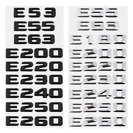 Car Tail Letter Number Emblem Sticker Rear Trunk Badge Decal for Mercedes Benz E Class E53 E55 E63 E