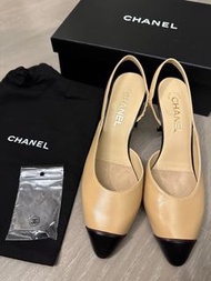 size 39 Chanel slingback heels  高跟鞋