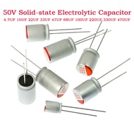 50V Solid State Capacitor 4.7 UF 10UF 22UF 33UF 47UF 68UF 100UF 220UF 330UF 470UF In-line Solid Stat