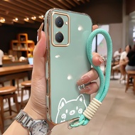 Casing hp For VIVO Y03 Y03T Y18 Y18T Y18I Y18E Y28s 5G Y37 5G Case Little Pig Simple Case Sticking o