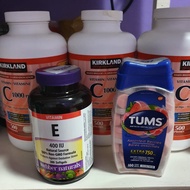 Kirkland Vitamin C and Webber Naturals Vitamin E