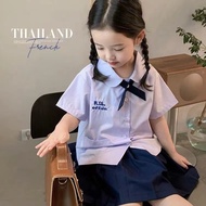 LikeBaby ชุดเด็กผู้หญิง เสื้อผ้าเด็กผู้หญิง ชุดนักเรียนอนุบาล ชุดไทยเด็กหญิง กระโปรงเด็กญ เสื้อเด็กหญิง ชุดสวนสไตล์ไทยวิทยาลัยสำหรับเด็กผู้หญิง ชุดนักเรียนไทย ชุดกระโปรง JK