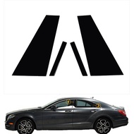 !IN STOCK! 4Pcs Car Door Window Pillar Posts Trim Cover Sticker Column Parts For Mercedes-Benz CLS-C