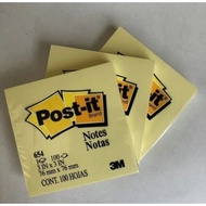 [ORIGINAL 3m] POST-IT STICKY Notes 654 YELLOW3m