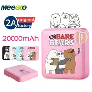 We Bare Bears 20000mAh Selfie Cute Mini PowerBank Cartoon Portable Mobile Power Bank