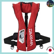 DAIWA Washable Life Jacket (Shoulder Type Manual & Automatic Inflation) Red Free DF-2021