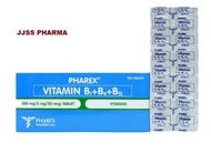 Pharex vitamin B Complex(B1, B6, B12) 50 tablets
