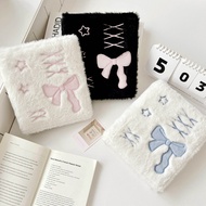 Original ins Star Bow Plush A6 Card Album 10cm 16.6cm Photo Album Loose-leaf Polaroid Photo Card Sto