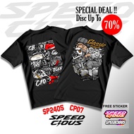 MESIN (Free Stickers) Buy 1 Get 2 Speedcious Classic Project Distro Screen Printed T-Shirt Herex Sty