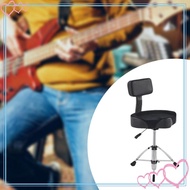[meteor2] Drum Throne with Backrest, Hydraulic Drum Stool, Drum Chair, Height Adjustable