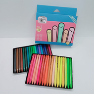 Triangular Cute Kids Crayons Not Dirty Drawing Painting Coloring Pens Safe Clean Crayon Stationery (