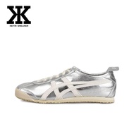 Onitsuka Tiger Mexico 66 Silver White Onitsuka Tiger Lightweight Casual Shoes Sneakers Couple Shoes 