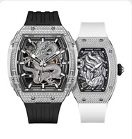 Limited Edition Dragon Year Automatic Mechanical Watch 3D Relief Couples Watch New Year Gift BONEST 