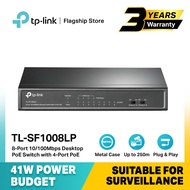 TP-Link 8-Port with 4-Port PoE 10/100Mbps Desktop PoE TL-SF1008LP Switch