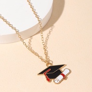 Graduation Season Doctor's Cap Necklace As Graduation Gift for Friends and Classmates