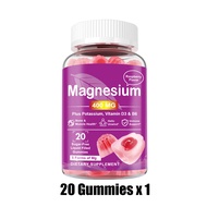 Omilay แมกนีเซียม Magnesium Glycinate Zinc ราสเบอร์รี่ กัมมี่ วิตามิน D3 Supplement 60 Gummies Vegan