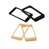 FLEOR 2pcs พลาสติกโค้ง Humbucker Pickup แหวนยึดคอและสะพาน Pickup กรอบชุดสีดํา/สีเหลืองสําหรับ LP กีต