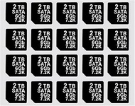 20PCS Capacity Sticker Label for Hard Drive Tray Caddy DXD9H 0DXD9H X7K8W 0X7K8W, Compatible for Del