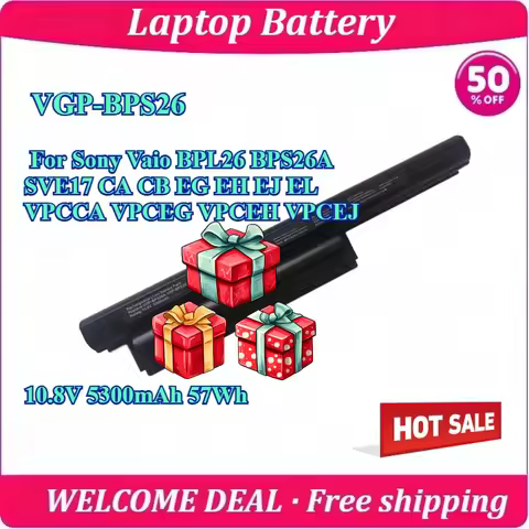 New VGP-BPS26 Laptop Battery For Sony Vaio BPL26 BPS26A SVE17 CA CB EG EH EJ EL VPCCA VPCEG VPCEH VP