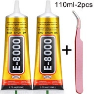 E-8000 15/50/110ML Transparent Phone Screen Repair Glue E8000 Universal Glass Plastic DIY Adhesive W