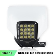 PowerZone Motorcycle LED Headlight Headlamp Light Supermoto Fairing For Husqvarna FC TC FE TE MX Dir