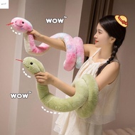 STATIONERYSTUDIO Snake Plush Toy, Sticking Tongue Colorful Boa Plush Doll, Kids Toy Soft Coiled Fluf