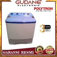 MESIN CUCI 2 TABUNG POLYTRON PWM 8366 HB TWIN TUBE POLYTRON PWM8366HP