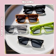 Korean Fashion Sunglasses Ins Style Punk Street Style Sunglasses Square Large Frame Glasses Unisex 墨