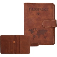 Pemegang Pasport untuk Perjalanan, Pemegang Pasport RFID, Sarung Pasport Coklat, Dompet Pasport Kuli