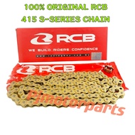( 100% ORIGINAL RCB & AJI RACING ) 415 S-SERIES CHAIN GOLD 415H 122L & 132L / RANTAI SPROCKET SPOCKE