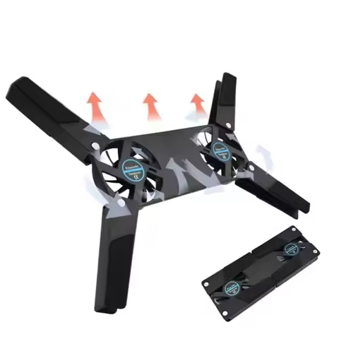 Air-cooling Laptop Cooler Bracket USB Powered Cooling Dock Laptop Cooling Pad 2 Fan for Notepad Univ