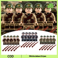 Lego Soldiers 5set Building Blocks Army Characters Lego Military Dolls Lego Ww2 Minifigure