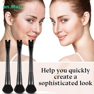 AN.MART Nose Contour Brush U-Shaped 2-in-1 Makeup Brush Highlight Shadow Powder Blusher Dual-End Bru