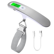 Rechargeable Digital Travel Scale with Strap for Luggage Suitcase Baggage Weighing, Weight Max up to