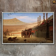 Hail Caesar Jerome Oil Painting Gladiator ภาพวาดสติ๊กเกอร์ตกแต่งบ้าน ภาพวาดสีน้ำมัน วัสดุอื่นๆ ความห