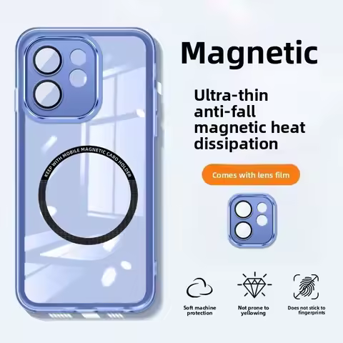 Magnetic Suction Soft Silicone Case for OPPO Reno 15/14Pro 15 ProMax 15/14/FS A5Pro A6Pro/A3 4G A6Pr