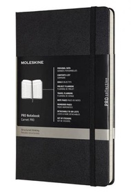 MOLESKINE - PRO專業硬皮記事本 大型 黑色 (13 x 21 CM)