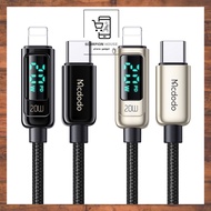 ☆ MCDODO CA-8810 Digital Pro 20W 3A Fast Charging 1.2M Type-C to IP USB Data Cable ☆