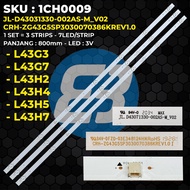 CHANGHONG 43 Inch TV Backlight L43G3 L43G7 L43H2 L43H4 L43H5 L43H7 JL-D43031330-002AS-M_V02 CRH-ZG43