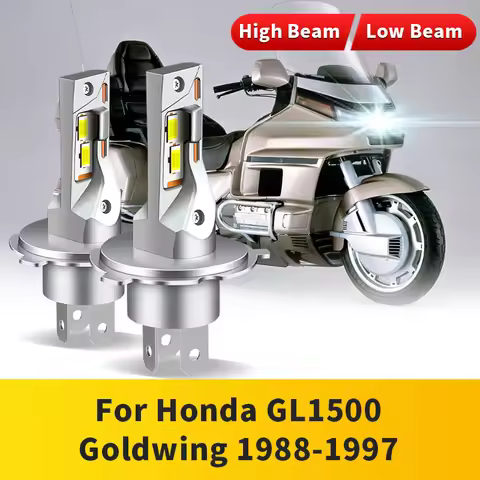 1/2PC H4 HB2 9003 Motorcycle LED Headlight Bulb 20000LM 24W High Power Bright Spotlight For Honda GL