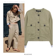 LA5343 - Green, Beige Leisure | Blouse Blouse