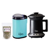 [特價]Hiles 氣旋式熱風家用烘豆機VER2.0+電動咖啡豆磨豆機送咖啡生豆200克