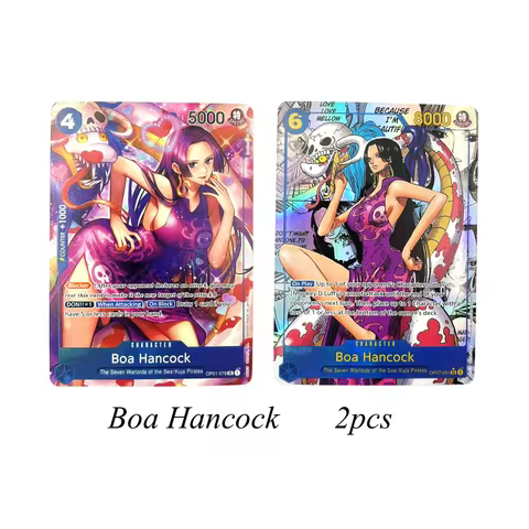 One Piece TCG Boa Hancock Manga OP07-051 & Parallel OP01-078 English ENG Lot Set Rare Alt Art Cards